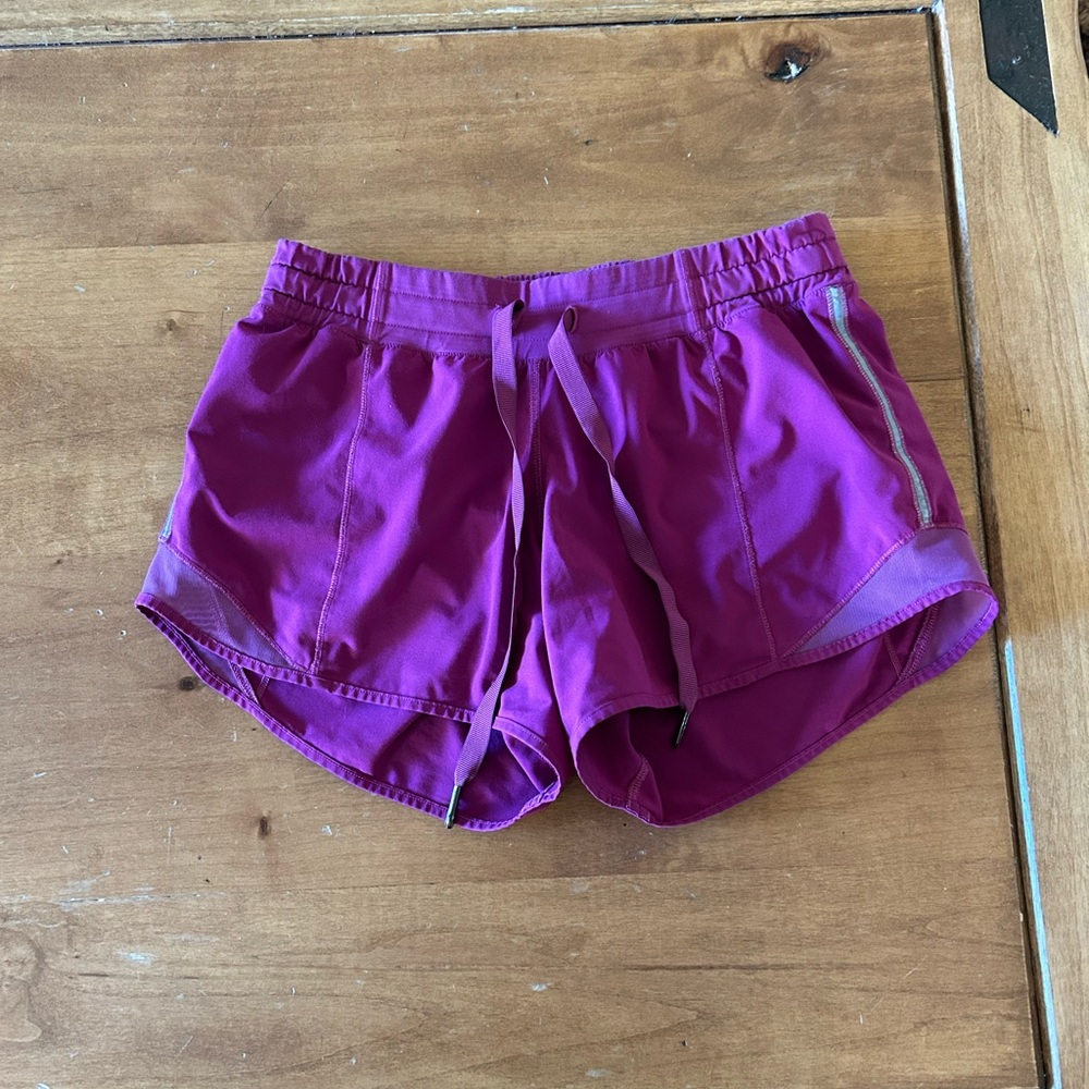 lululemon athletica Women's Magenta Athletic Shorts